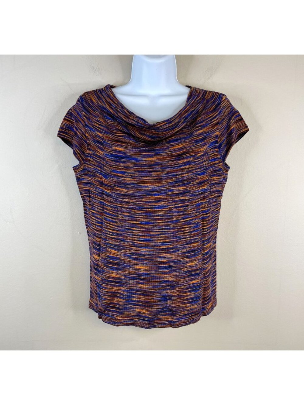 Y2K  Jones New York Top NWT‎ Small Scoop Neck Artsy Marled Knit Career Casual